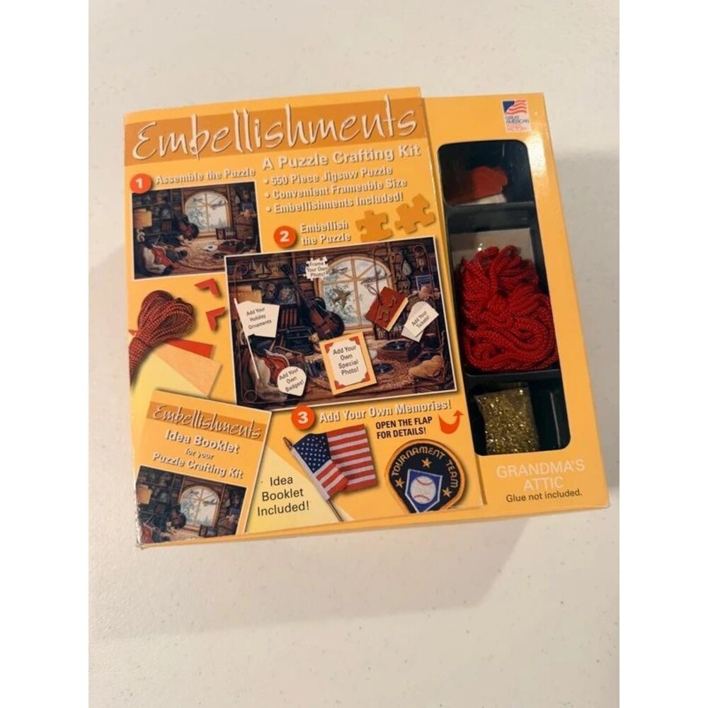 Embellishments- A Puzzle Crafting Kit- “Gramdma’s Attic”-NEW